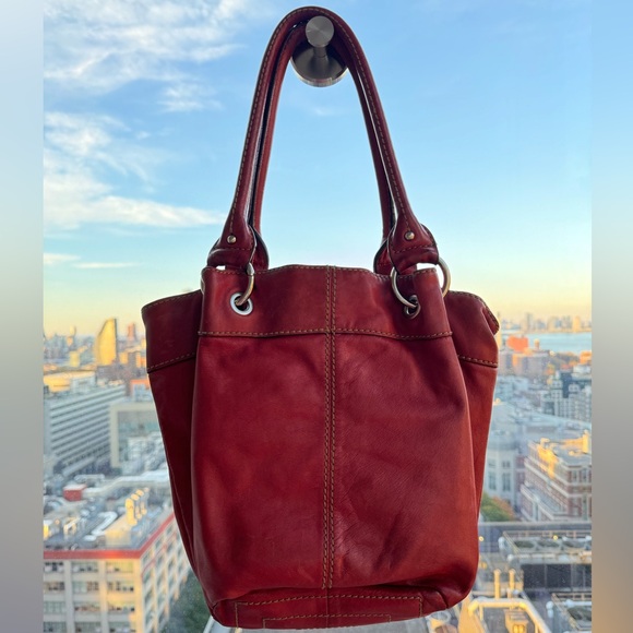Red Tignanello Shoulder Tote Bag - Picture 3 of 10